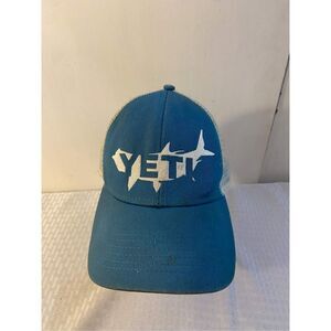 Yeti‎ coolers fish logo the wild blue mesh baseball hat cap